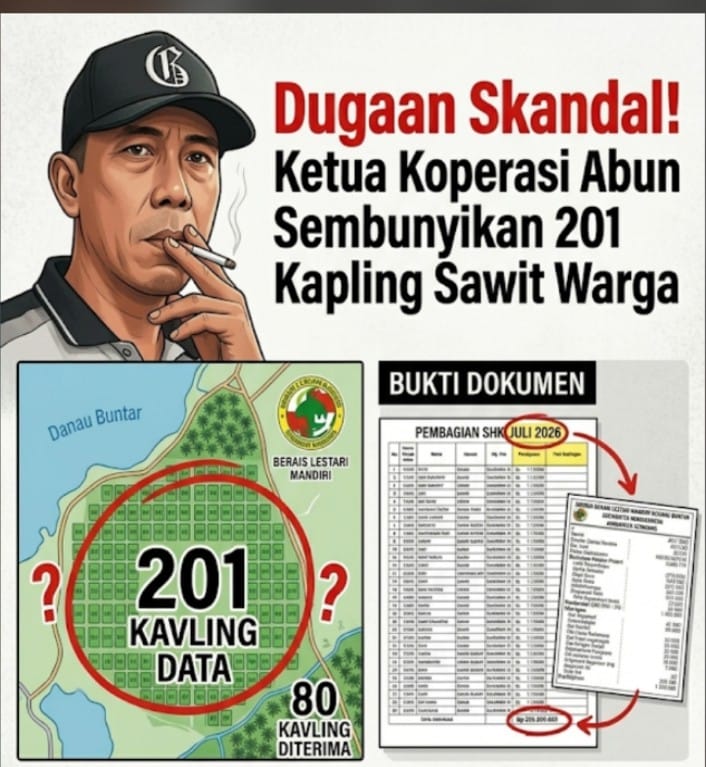 Sembunyikan 201 Kapling Lahan Warga, Pengurus Koperasi Berais Lestari Mandiri Ketapang Diduga Lakukan Penggelapan